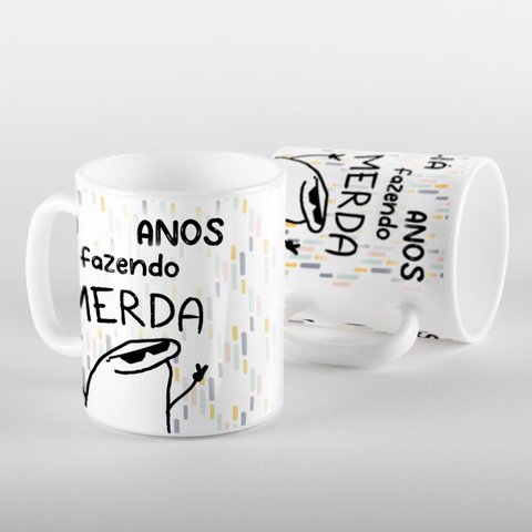 Caneca Flork Fazendo Merda