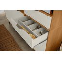 Ver imagem 2 de Cozinha Bahamas 11 Armários 2 Gavetas C/ Espaço para Microondas e Utilidades - Jequitiba/off White