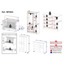 Ver imagem 4 de Quarto de Bebê Completo com Berço Americano 3 em 1 Doçura Multimóveis Mp4654 Branco