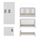 Ver mais imagens de Quarto de Bebê Completo com Berço Americano 3 em 1 Doçura Multimóveis Mp4654 Branco