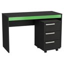 Ver imagem 1 de Mesa Escrivaninha e Gaveteiro para Escritorio B29 Preto Verde Novam