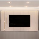Ver imagem 2 de Painel para Tv 75 Pol com Led Orgânico Dion D05 Off White - Lyam Decor