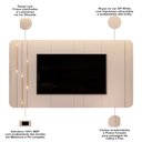 Ver imagem 4 de Painel para Tv 75 Pol com Led Orgânico Dion D05 Off White - Lyam Decor