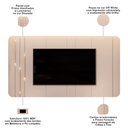 Ver imagem 3 de Painel para TV 75 pol com LED Orgânico Dion D05 Off White - Lyam Decor