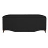 Calçadeira Recamier Baú Solteiro 90cm Greta Suede Preto - DS Estofados - 1