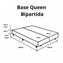 Ver imagem 4 de Cama Box Queen Bipartida 79 Diversas Cores (158x198x40):corino Cinza/queen