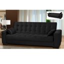 Ver imagem 2 de Sofá Cama para Sala de Estar Lisboa com Botonê - Ibiza Suede Animale - 75