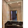 Espelho com Luz de Led 80x80 Touch Screen Branco Quente - 2