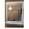 Espelho com Luz de Led 80x80 Touch Screen Branco Quente - 1