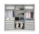 Ver imagem 4 de Guarda Roupa Casal com Espelho 3 Portas 8 Gavetas - Medelim-branco - Móveis Novo Horizonte