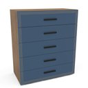 Ver imagem 4 de Cômoda Organizadora 90cm com 5 Gavetas 240831 Linha Valência Politorno