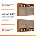 Ver imagem 6 de Armário de Cozinha Completa 8 Portas 2 Gavetas 100% MDF Reflecta Clara