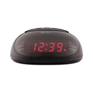 Despertador Rádio Relógio Preto Herweg 8112 Único