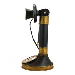 Telefone de Disco 26x13x13cm Estilo Retrô - Vintage - 3