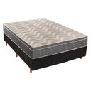 Ver imagem 1 de Cama Box Casal: Colchão Espuma Paropas D45/EP Confort Mega Firme + Base CRC Fantasy Black(138x188)
