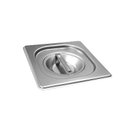 Ver imagem 4 de CONJ 5 CUBAS Gastronômicas Em INOX GN 1/6x100 mm 1,5 Litros + 5 TAMPAS 1/6 Em INOX Tradicional Origi