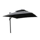 Ver imagem 4 de Ombrelone Lateral com Base 150 Lt Hdpe Tulum Rivatti 300 Cm (larg) Alumínio Capa Poliéster Grafite