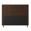 Ver imagem 4 de Cabeceira Casal Cama Box 140cm para Quarto Stambul Suede Marrom M11 - D’Rossi