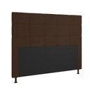 Ver imagem 2 de Cabeceira Casal Cama Box 140cm para Quarto Stambul Suede Marrom M11 - D’Rossi