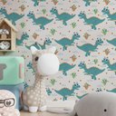 Ver imagem 1 de Papel de Parede Infantil Dinossauros Mod 18-60x300cm