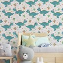 Ver imagem 2 de Papel de Parede Infantil Dinossauros Mod 18-60x300cm