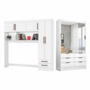 Ver imagem 1 de Guarda Roupa Casal Modulado Sevilha 5 Portas 2 Portas 8 Gavetas Premium Carioca Móveis