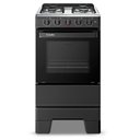 Ver imagem 2 de Fogão Esmaltec Ideal Pop 4 Bocas Preto com Forno Limpa Fácil