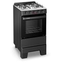 Ver imagem 3 de Fogão Esmaltec Ideal Pop 4 Bocas Preto com Forno Limpa Fácil