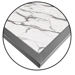 Mesa de Apoio Lateral para Sofá Belfast Prata e Vulcano - 5