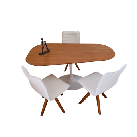 Saarinen Organica Oval 160x90 em Freijo Modelar Art Moveis