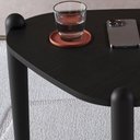Ver imagem 4 de Mesa de Centro Orgânica Pé Madeira Nero/Preto