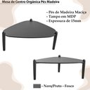Ver imagem 5 de Mesa de Centro Organica Pes Madeira Nero Preto 28011 Artesano Nero Preto