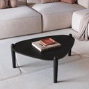 Ver imagem 2 de Mesa de Centro Orgânica Pé Madeira Nero/Preto