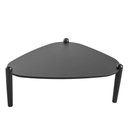 Ver imagem 1 de Mesa de Centro Orgânica Pé Madeira Nero/Preto