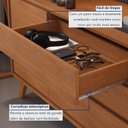 Ver imagem 5 de Cômoda 3 Gavetas 2 Portas 165cm MDF Serena Natural