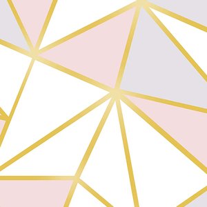 Papel de Parede Adesivo - 48 cm larg x 3 metros alt - Coleção Geometrico - Ref. Zara 06