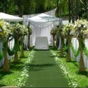 Ver imagem 3 de Passadeira Carpete para Casamento Festas 5 Metros - Verde Grama