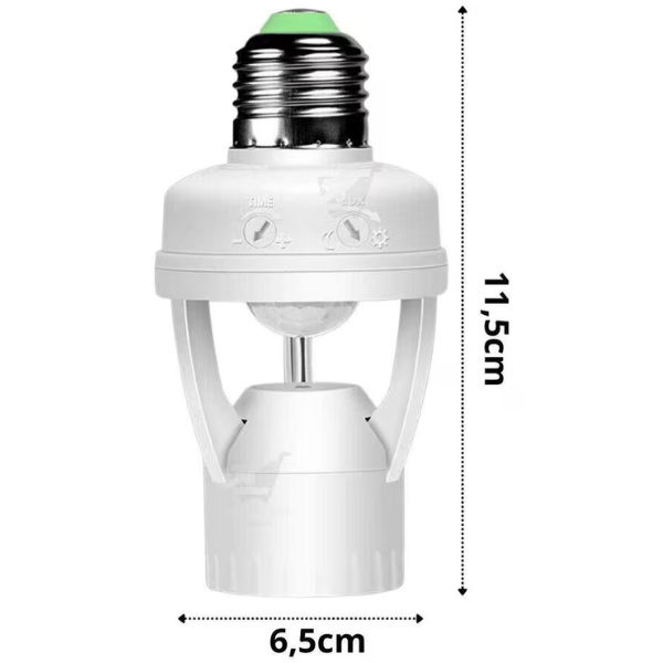 Sensor de Presença com Fotocélula para Lâmpada Soquete E27 - 4