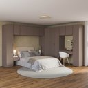 Ver imagem 2 de Guarda-roupa Modulado de Canto Obliquo 11 Peças com 12 Portas Orion CabeCasa MadeiraOriginals