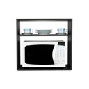 Ver imagem 1 de Suporte Nicho para Micro-ondas Forno Elétrico Cozinha Preto 60cm