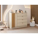 Ver imagem 3 de Quarto Infantil Ayla Off White com Amadeirado _ Phoenix Baby