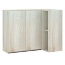 Ver imagem 1 de Armário Canto Reto Conjugado 2 Portas C/Nicho Legno Crema