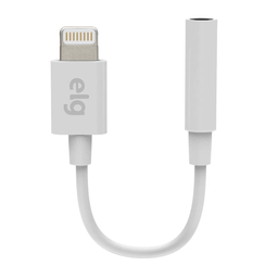 ADAPTADOR LIGHTNING PARA FONE DE OUVIDO P3 ELG BRANCO ADP8P3 - 2