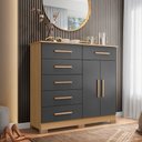Ver imagem 1 de Cômoda Xangai Nature/Titanium - Albatroz