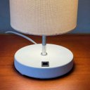 Ver imagem 4 de Kit 2 Abajur Luminaria de Mesa Redondo Interruptor Ref 84 Decoração Casa Sala Quarto Escritório