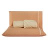 Jogo de Cama Chicago Estampado Terracota Queen 03 Peças - Percal 140 Fios Dourados Enxovais - 1