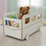 Baú Infantil Organizador de Brinquedos Formato Combi com Rodinhas – Mdf - Premium - 1