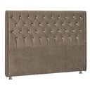 Ver imagem 1 de Cabeceira King Tóquio P04 195 Cm Suede Marrom Claro Tca 945