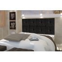 Ver imagem 1 de Painel Cama Box Suspenso Tokyo com Botão Casal 1,40 Cor Preto - JM Casa dos Móveis