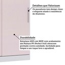 Ver imagem 4 de Guarda Roupa Modulado 134,50cm 2 Portas de Correr Alpes Luciane Móveis